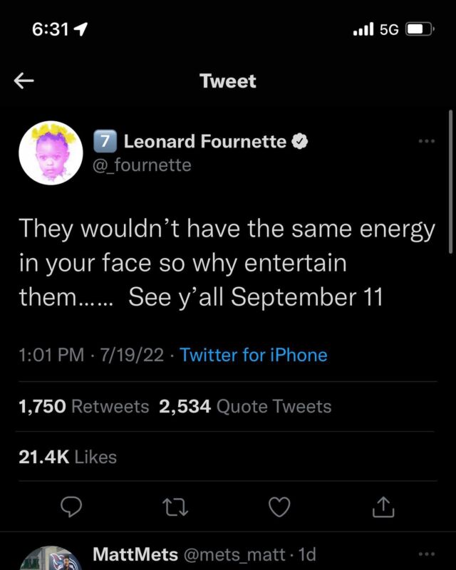 The internet is undefeated 

@leonardfournette